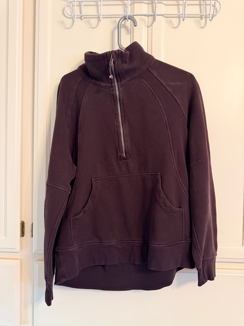 Lululemon M/L Brown scuba full length sweatshirt